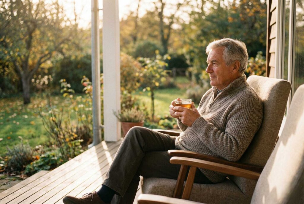 退休後人際關係與家庭互動示意圖